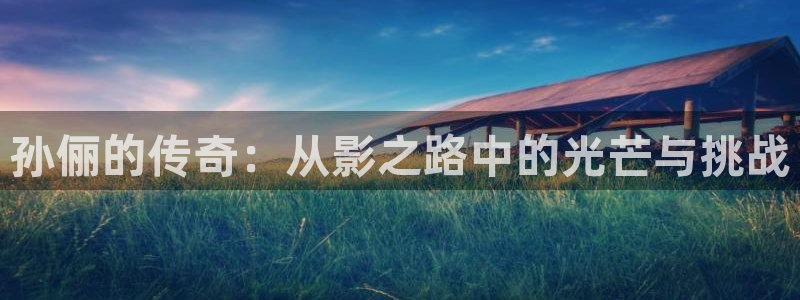 顺盈娱乐：孙俪的传奇：从影之路中的光芒与挑战