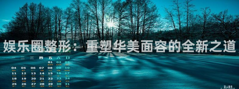 顺盈娱乐：娱乐圈整形：重塑华美面容的全新之道