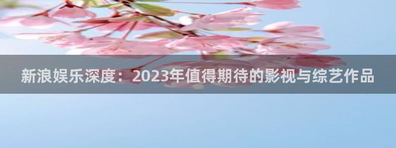 顺盈娱乐：新浪娱乐深度：2023年值得期待的影视与综艺作品