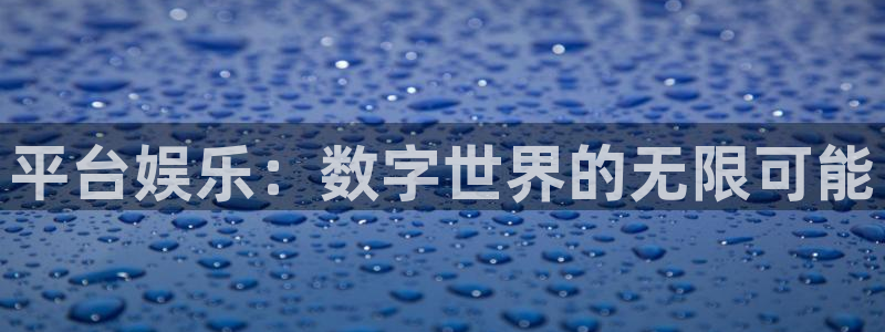 顺盈娱乐：平台娱乐：数字世界的无限可能